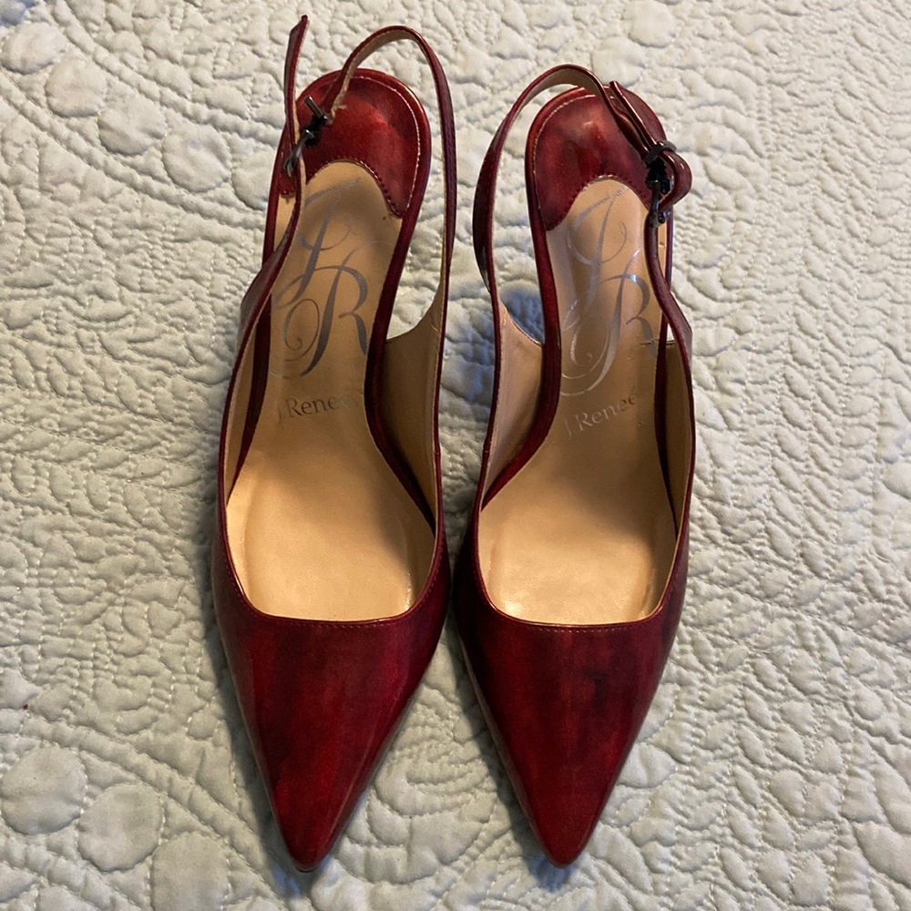 J. Renee Pointed Toe Heels w Ankle Straps